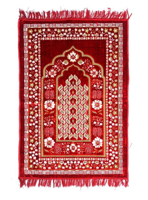 Buy ADIRNY Velvet Prayer Mat Musalla Janamaz for Namaz Muslim 44x28 ...