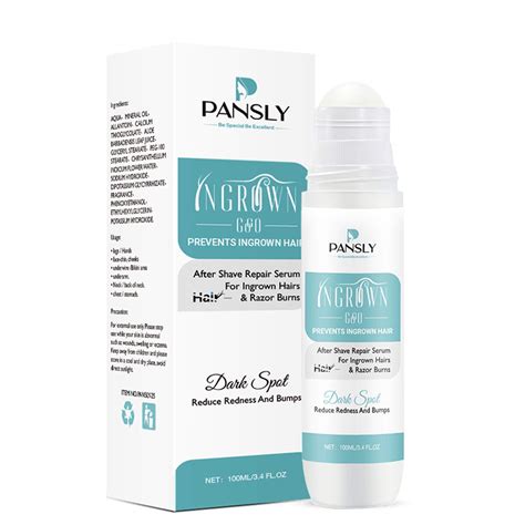 PANSLY 100ml Prevents Ingrown Hair After Shave Repair Serum For Ingrown Hairs & Razor Burns ...
