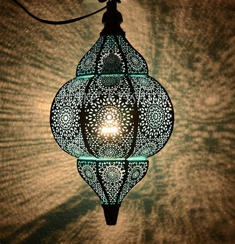 Indian Moroccan Style Metal Hanging Lighting Pendant Lamp Shade ...