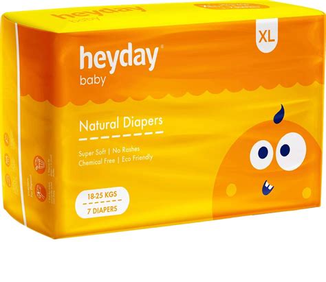 Buy HEYDAY NATURAL & ORGANIC EXTRA LARGE BABY DIAPERS (20 DIAPERS | 18 ...