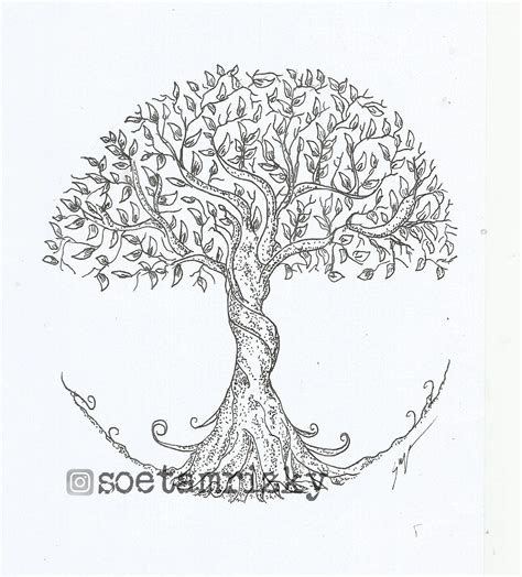 Image result for How to Draw a Simple Large Tree