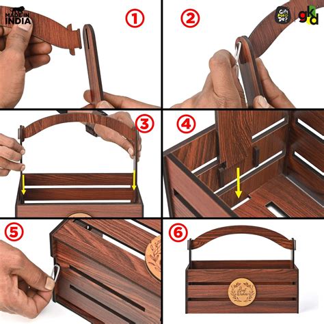 Wooden Basket For Gifting and Home Decor | Gift Hamper Basket – Gift Kya De