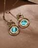 Buy Gold-Toned & Blue Earrings for Women by Sohi Online | Ajio.com