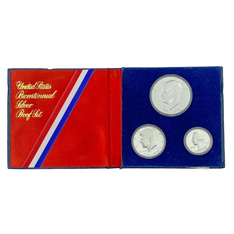 At Auction: 1776-1976 US Bicentennial Silver Proof Set (3 Coin