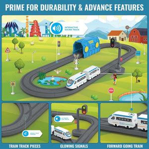 Wengonvila 49 Piece DIY Indian City Train Magnetic Connectors DIY ...