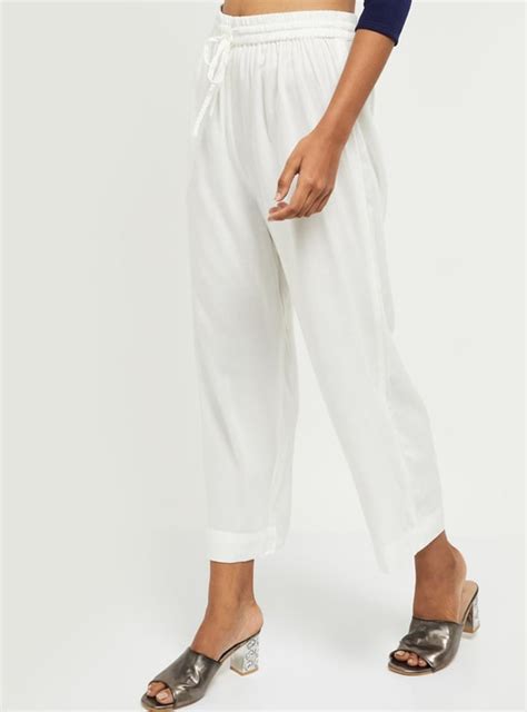 Buy Women Solid Elasticated Straight Pants Online at just Rs. 599.0 ...