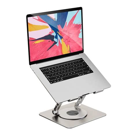 Dyazo Aluminum Laptop Stand Foldable Height Angle Adjustable Laptop ...