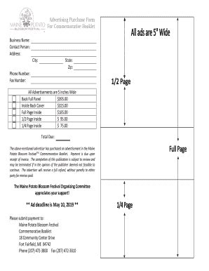 Fillable Online Advertising Forms - Form TemplatesJotForm Fax Email ...