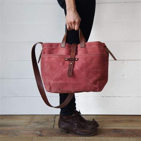 Waxed Canvas Bag – Peg and Awl