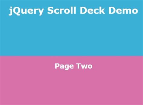 Smooth Fullscreen Vertical Page Scrolling with jQuery and CSS3 | jQuery ...