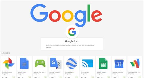 Where to go to download all of the Google developed Android apps