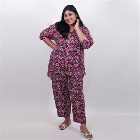 Plum Patola Print Oversized Co-ord Set – Rozire