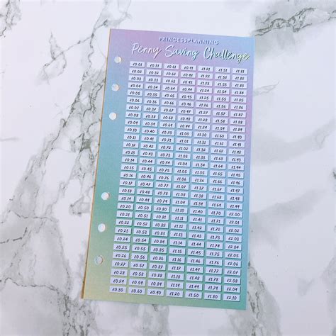 Princess Planning Petite Penny Challenge Insert