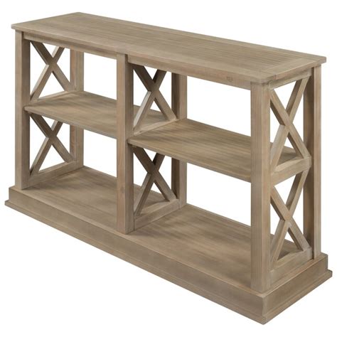 GZMR Modern White Wash Console Table in the Console Tables department ...
