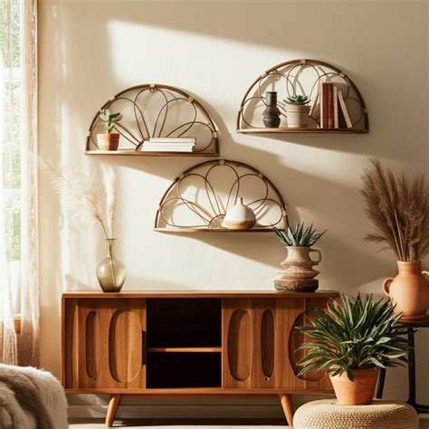 Kelly Clarkson Home Boho Coastal Set of 2 Metal Flower Arched Wall ...