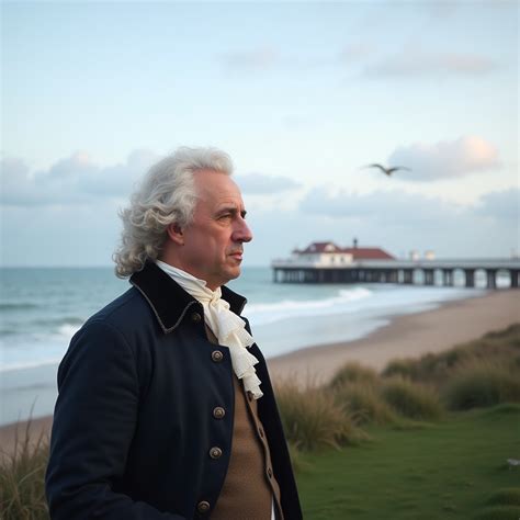 Adam Smith Standing on Bournemouth Beach | Stable Diffusion Online