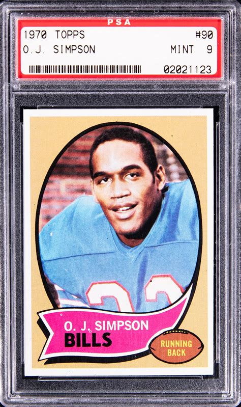 OJ Simpson 1970 Topps #90 Base PSA 9 Price Guide - Sports Card Investor
