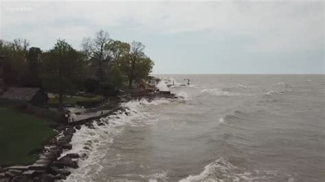 Rising water levels in Lake Erie causing flooding issues in Ohio and ...