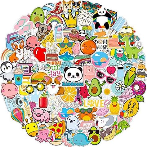 Titu Ki Baatein Stickers for Water Bottles, 90 Pack/PCS Cute Hydroflask ...