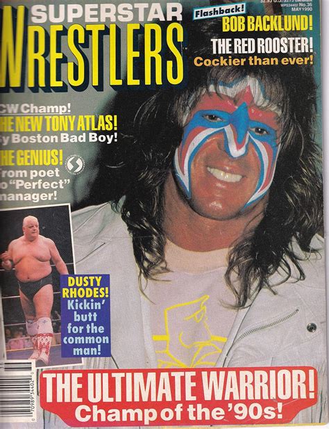 Superstar Wrestlers Magazine Ultimate Warrior Bob Backlund May 1990 ...