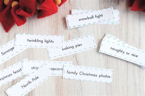 Christmas Charades Printable - Printable Free Templates