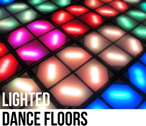 Lighted Dance Floors - Permanent installations
