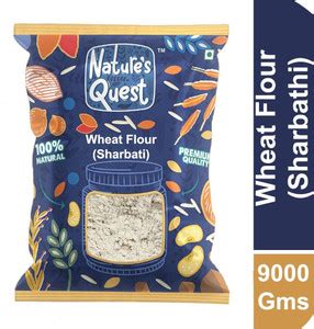 Nature’s Quest Sharbati Wheat Flour 9000 Gms|Sarbati|Gehu|kothumai ...