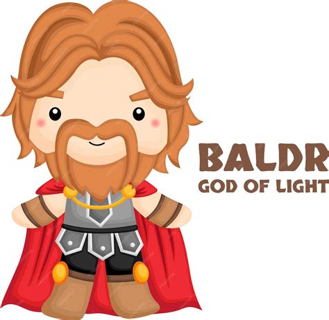 Premium Vector | A vector of baldr from norse mythology