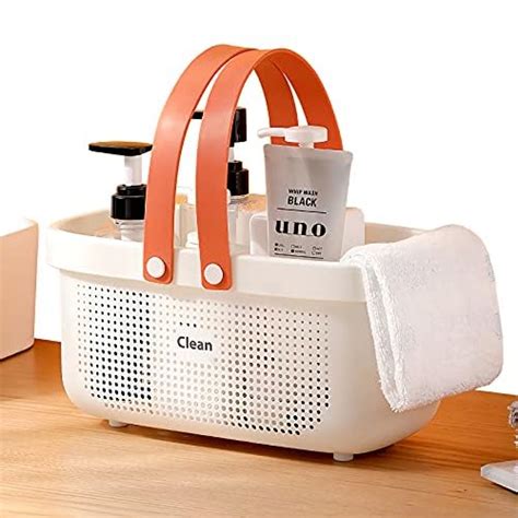 LAIGOO Large Shower Caddy Basket, Plastic Storage Bin with Handles ...
