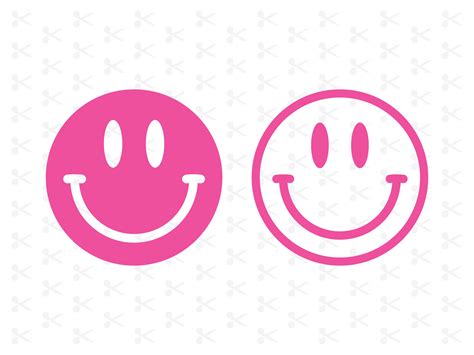 Smiley Face Svg Png Jpg Eps Pdf Ai / Pink Smiley Face / Groovy Smiley ...