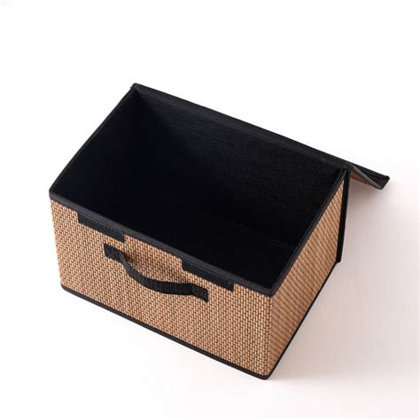 Buy Wilton Macy Bamboo Foldable Storage Basket with Lid from Home ...