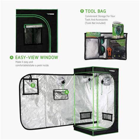 VIVOSUN Indoor Grow Tent for Mylar Hydroponic and Soil - GrowPackage.com