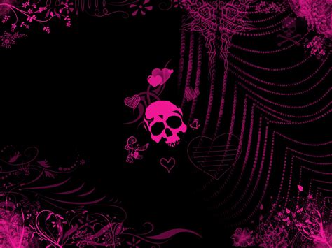 Pink skull | Skull wallpaper, Pink skull wallpaper, Goth wallpaper