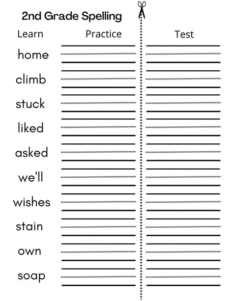 Second Grade Writing Worksheet – Printable PDF Template