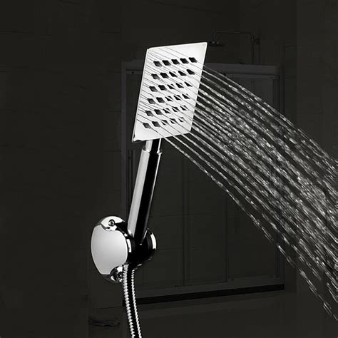PESCA Rectangular Shaped 9" Long Handheld Shower with SS Tube Ultra ...
