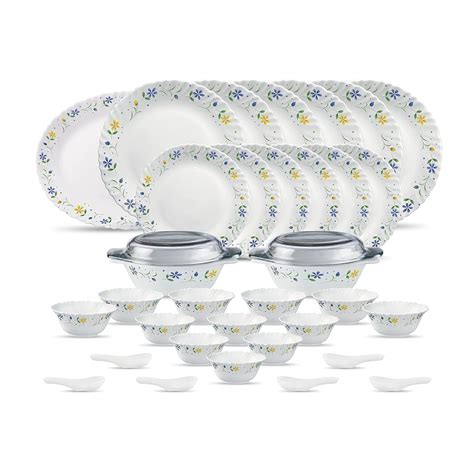 La Opala Diva Classique Collection Opal Glass Crockery | for Family of ...