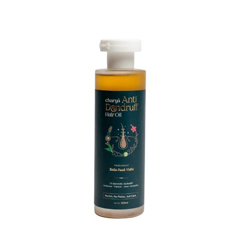 Charya Anti-Dandruff Hair Oil | Ayurvedic Flake & Itch Control – Charya ...