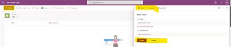 Microsoft Lists - Save and Cancel Buttons - Microsoft Q&A