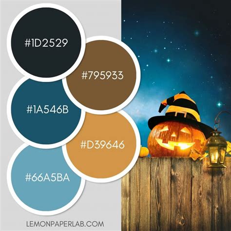 10 Halloween Color Palette Ideas - Lemon Paper Lab