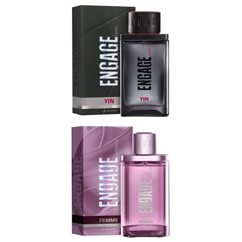 Buy Engage Yin Eau De Parfum, Perfume for Men, 90ml And Engage Femme ...