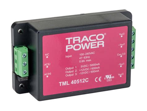 TML 40512C TRACOPOWER | TRACOPOWER Switching Power Supply, TML 40512C ...