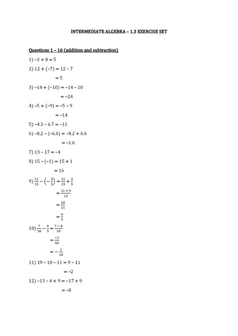 Image result for Algebra Intermediate