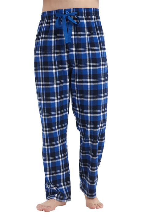 Kolipajam Men's 100% Cotton Flannel Pajama Pants Yarn Dyed Plaid with ...