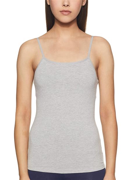 Buy Max Women's Solid Padded Cotton Blend Camisole (NOOSCAMIGREY ...