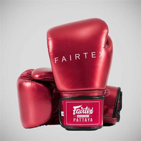 Fairtex BGV22 Boxing Gloves Metallic Red from Made4Fighters