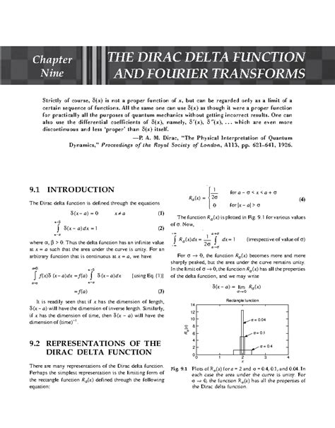 Optics-9: Dirac Delta Function and Fourier Transforms Explained - Studocu