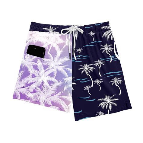Coconut Palm Tree - Compression Lined Swim Trunks - Klatie