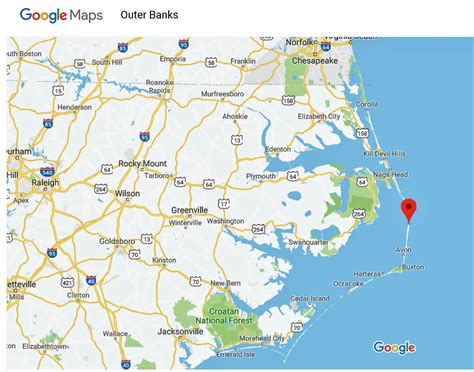 Outer Banks North Carolina County Map at Patsy Billie blog