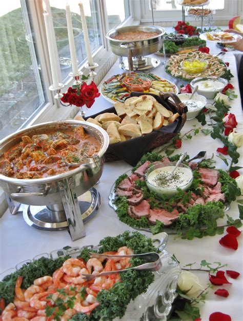 Another view of finger foods at a wedding recpetion we catered with ...