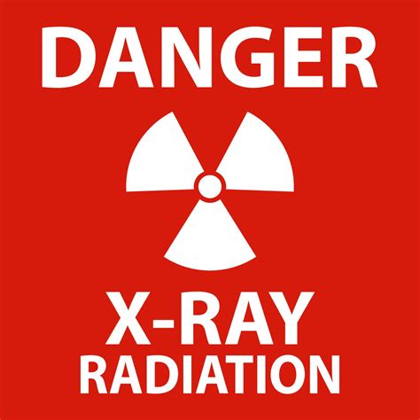 Danger X-Ray Radiation Sign On White Background 10815014 Vector Art at Vecteezy
